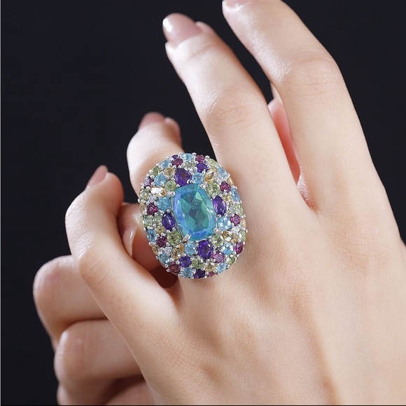 NWOT Peacock Quartz Ring - Picture 5 of 5